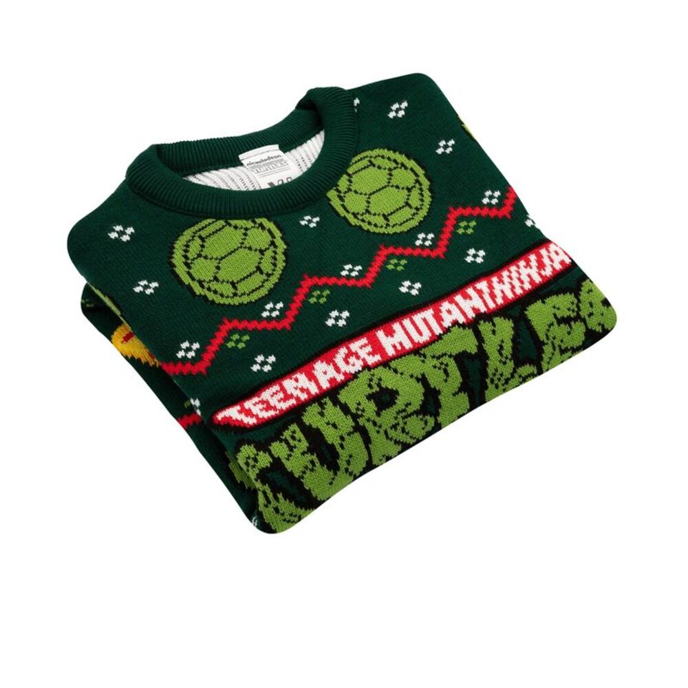 Teenage Mutant Ninja Turtles Unisex Adult Knitted Sweater / Green - Picture 2 of 5